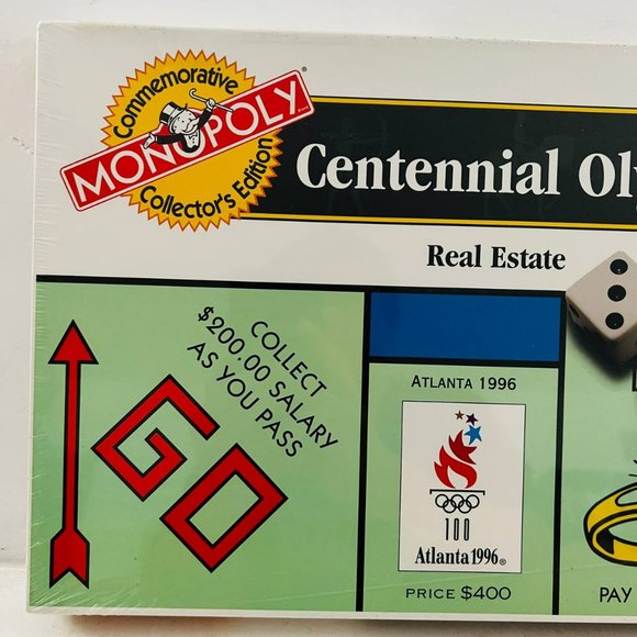 Vintage Monopoly Centennial Olympic Games Collector's Edition Game New Sealed - Picture 3 of 7